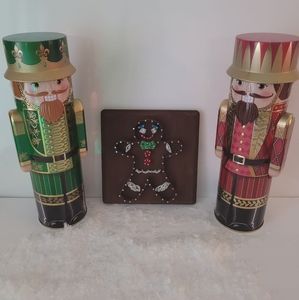 Christmas string art decor piece Gingerbread man, one of a kind.